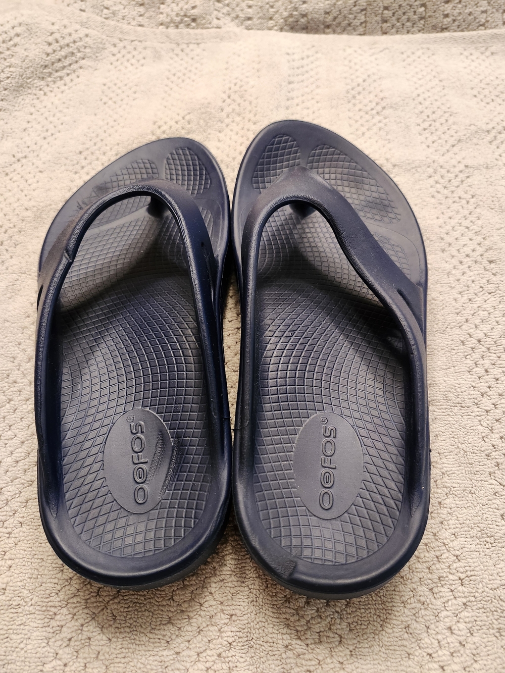 Oofos OOFOS Navy Recovery Flip-Flops 0149
